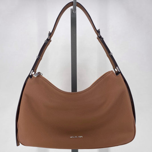 Camel MICHAEL KORS Leather Pebbeled Leather Shoulder Bag