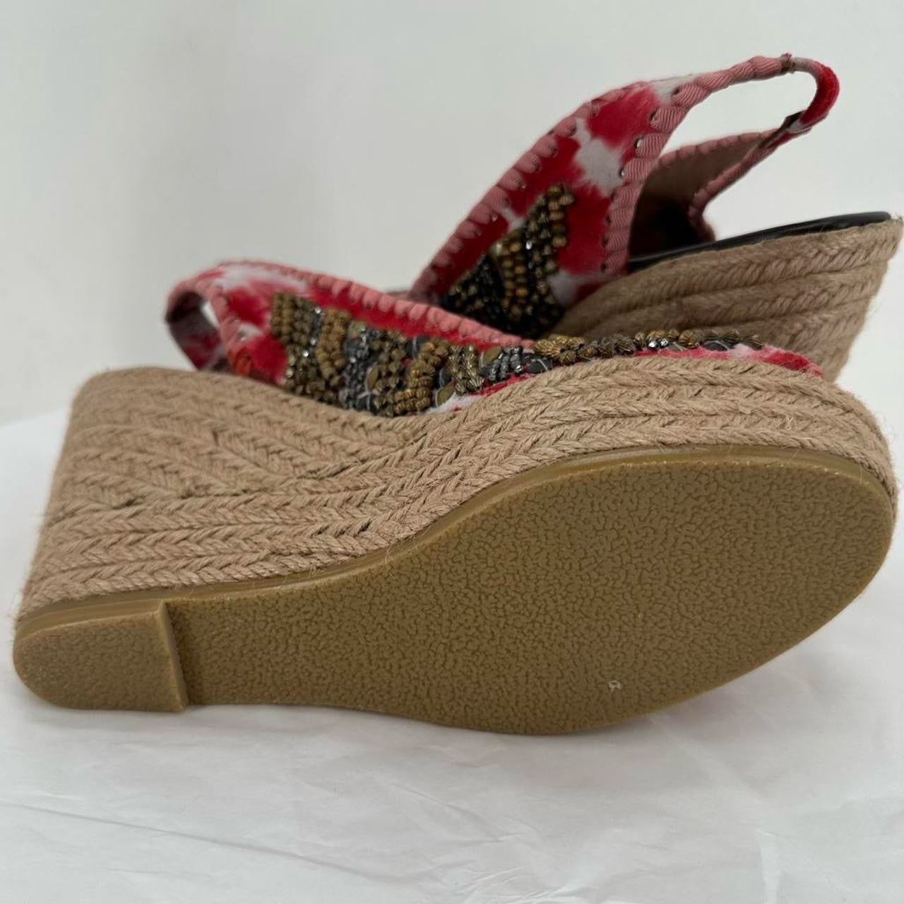 Red/White W Shoe Size 7.5 bacio 61 Wedge