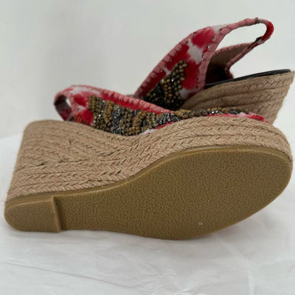 Red/White W Shoe Size 7.5 bacio 61 Wedge