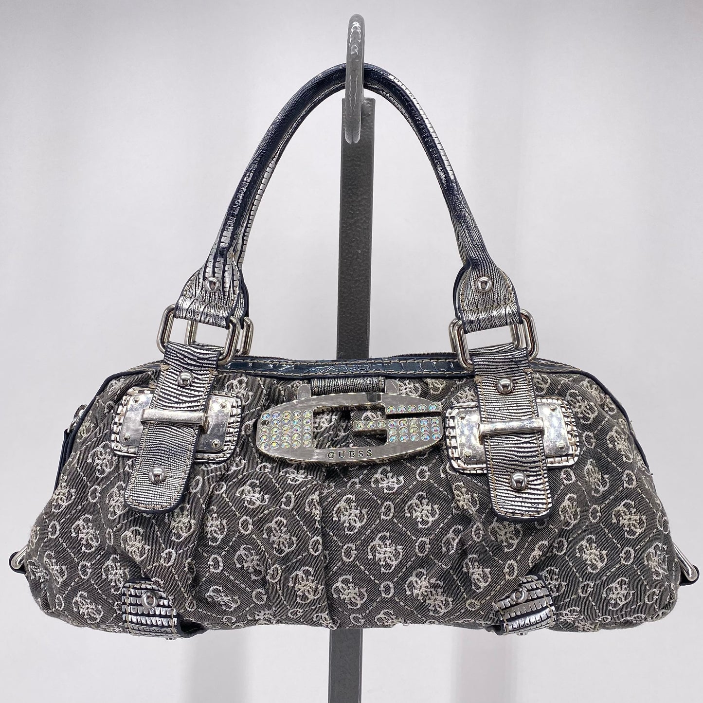 Gray GUESS Shoulder Bag