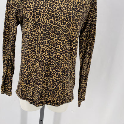 Size S J CREW Animal Print Shirt