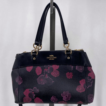 BLACK/PURPLE COACH Satchel