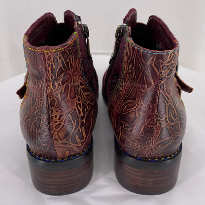 maroon W Shoe Size 38 L'ARTISTE shooties/booties