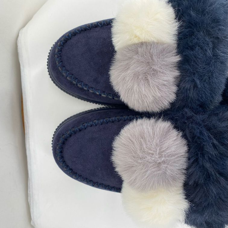 Navy W Shoe Size 10 JOURNEE COLLECTION Slippers