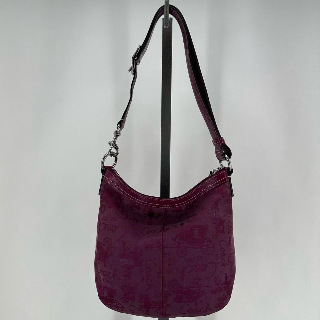 magenta COACH Cross-body