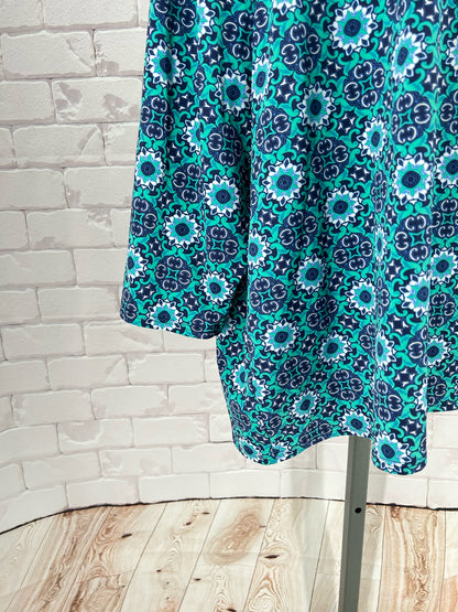 Size 3X LANDS' END FLOWERS Shirt