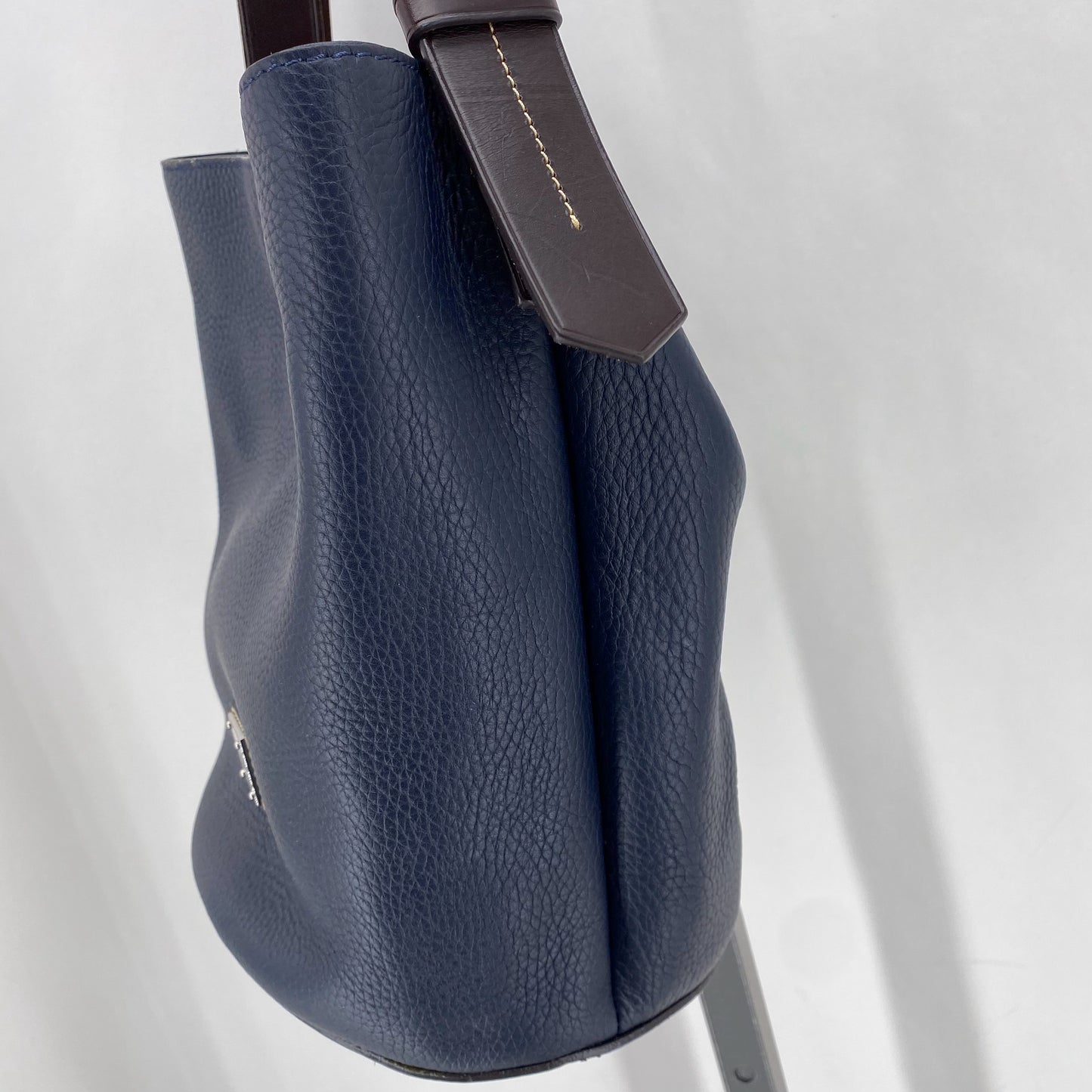 Navy DOONEY & BOURKE Leather Shoulder Bag