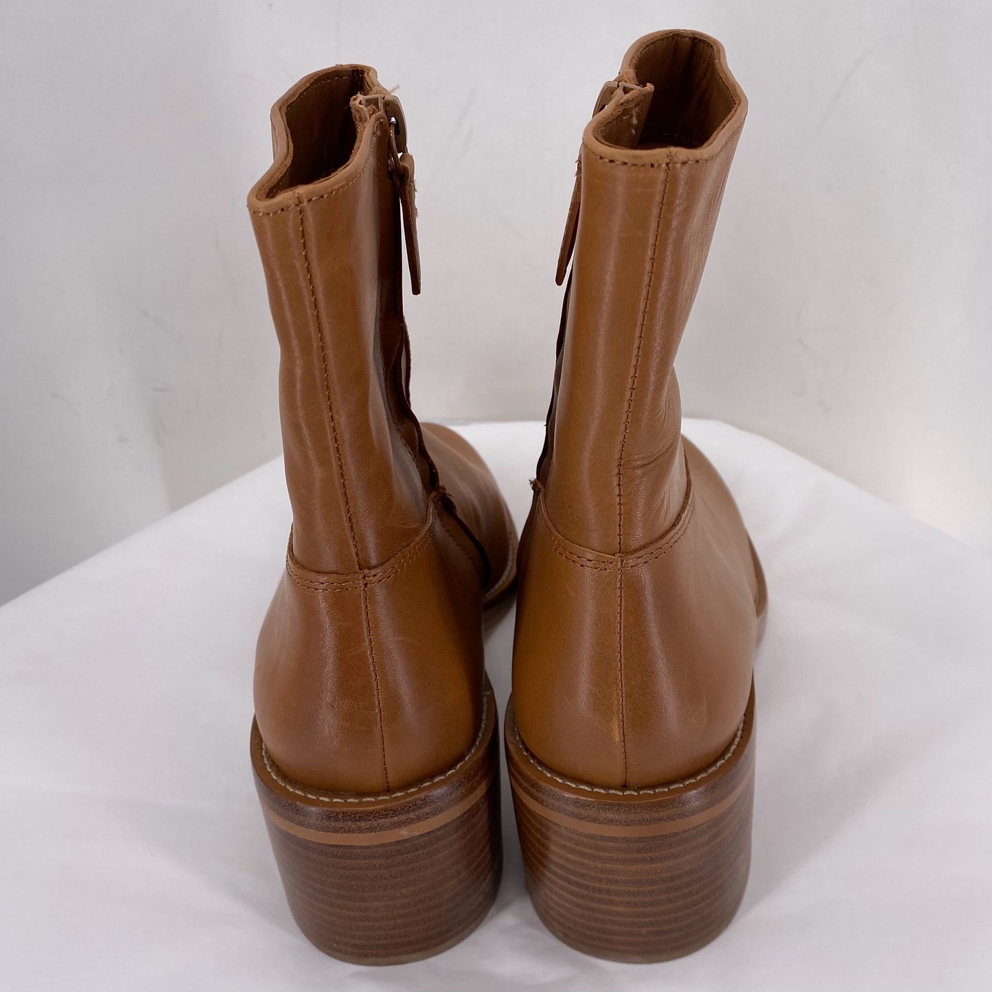 BROWN W Shoe Size 8 J CREW Boots
