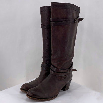 DARK BROWN W Shoe Size 10 FRYE Boots