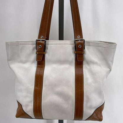 White COACH Leather Tote