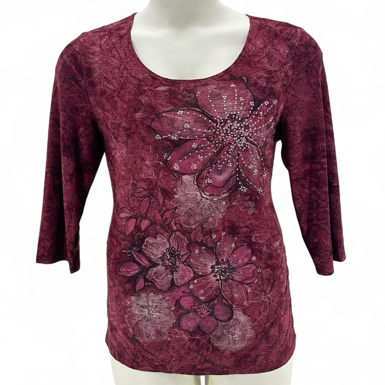 Size XL DRESSBARN Floral Shirt