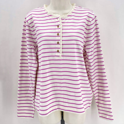Size L J CREW Stripe Shirt