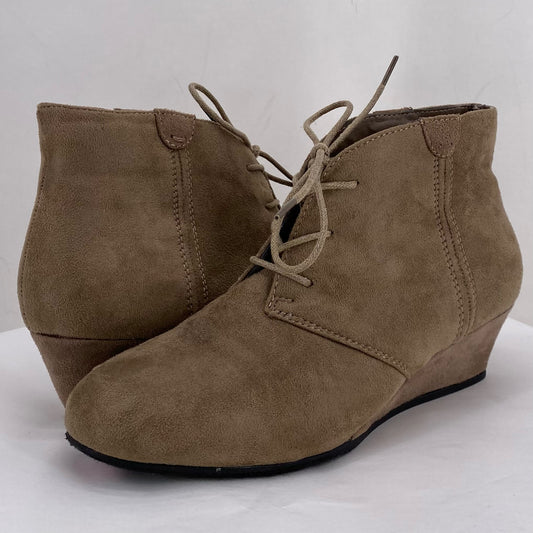 BROWN W Shoe Size 9 MARBELLA shooties/booties