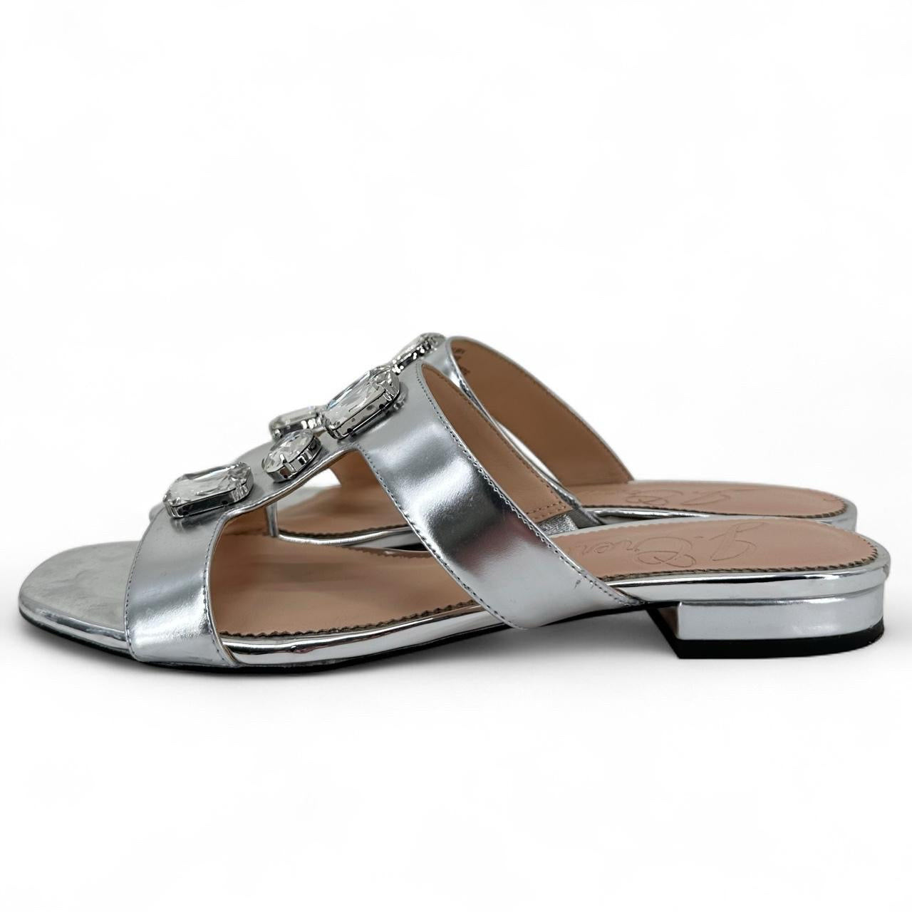 Silver W Shoe Size 7.5 J CREW Sandals