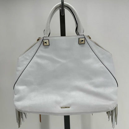 White RIBKOFF TRENDS Leather Satchel