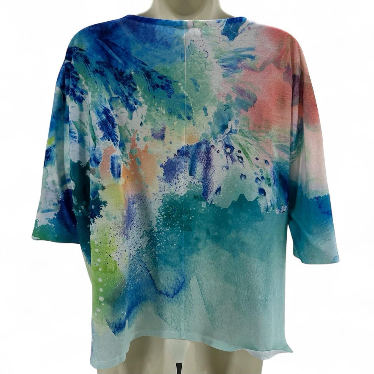 Size 2 CHICO'S Watercolor Shirt