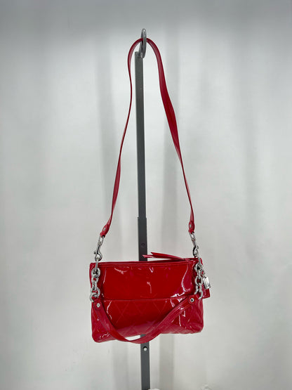 Red COACH Leather PATENT Cross-body