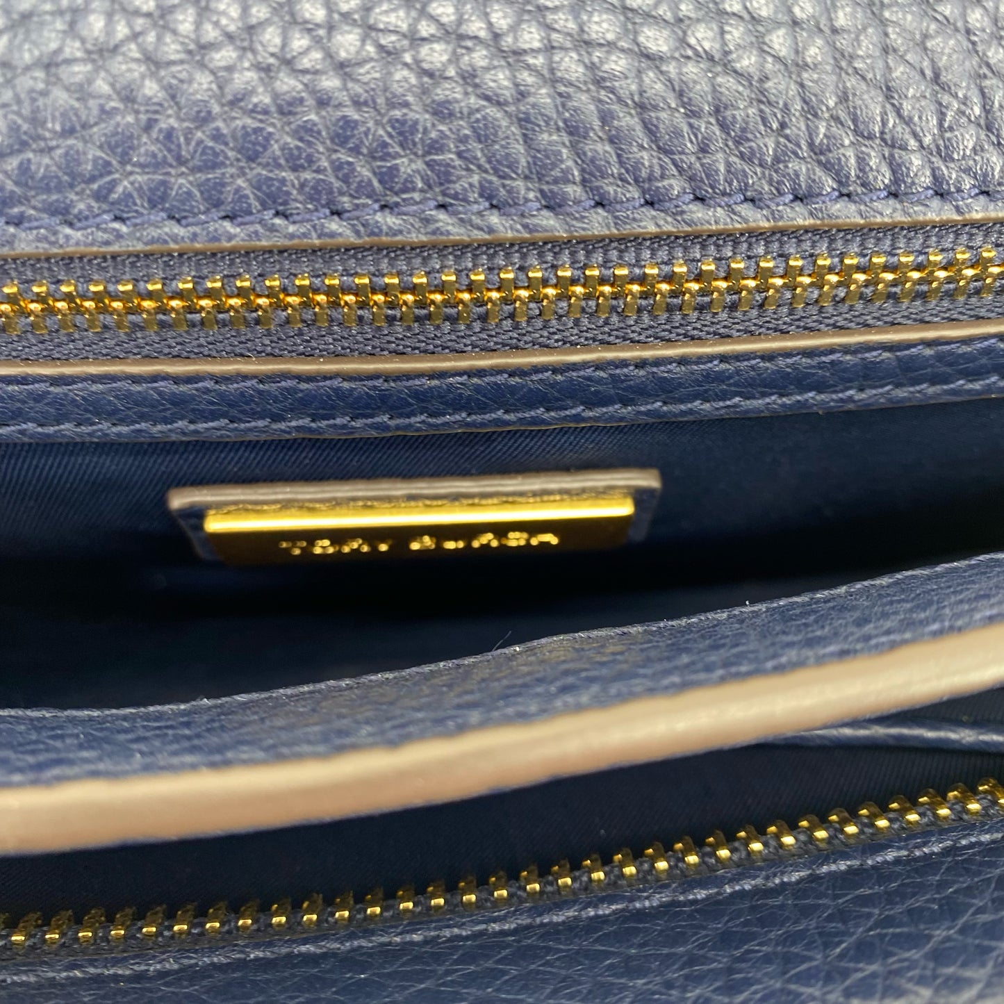 Navy TORY BURCH Leather Cross-body