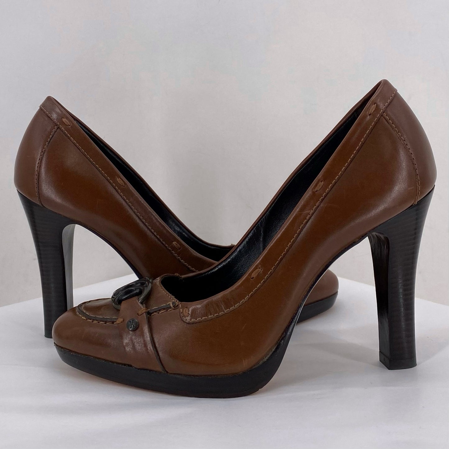 BROWN W Shoe Size 6 COLE HAAN Pumps