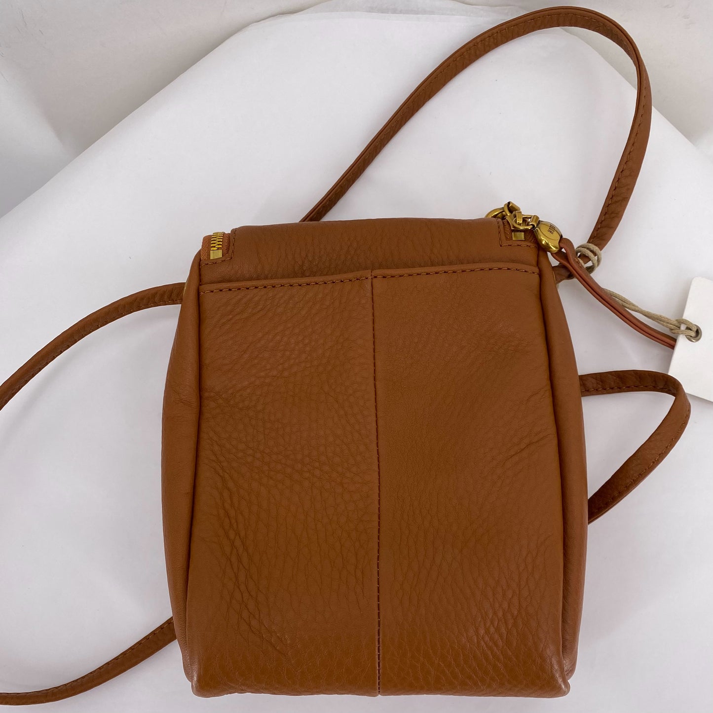 BROWN HOBO Leather Cross-body