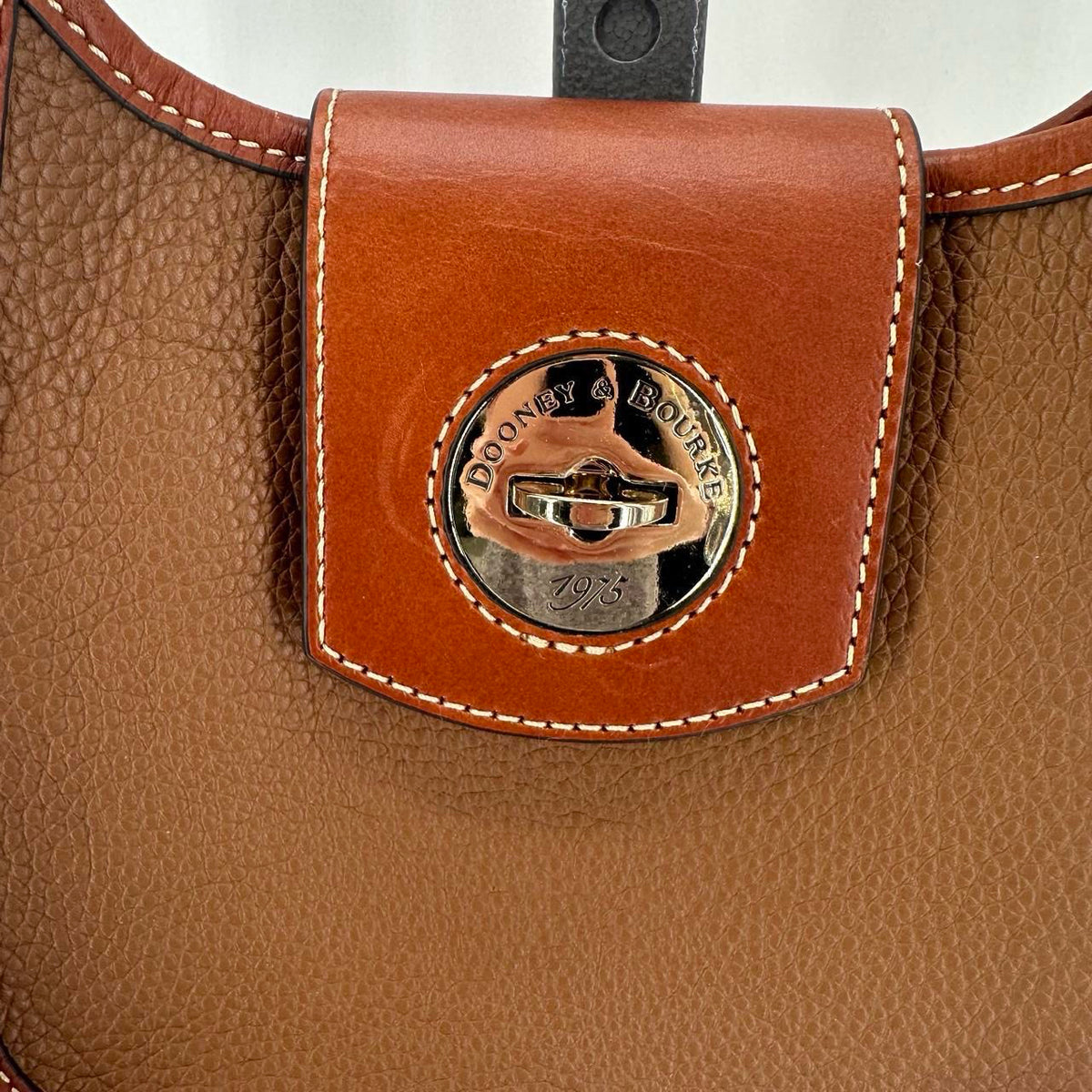 Caramel DOONEY & BOURKE Pebbeled Leather Cross-body
