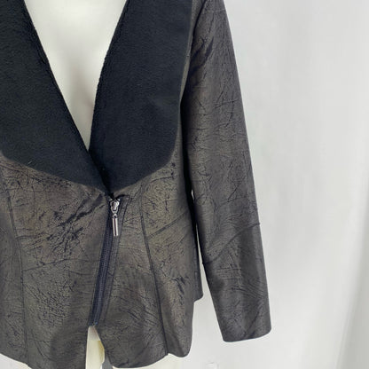 Size S WHITE HOUSE BLACK Faux Leather Jacket