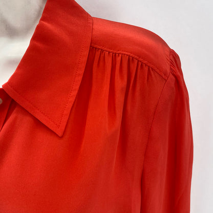 Size 8 J CREW Silk Shirt