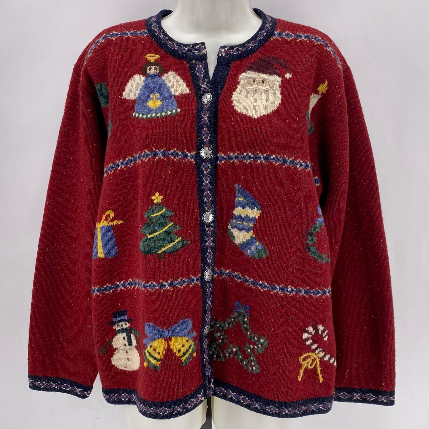 Size M TALBOTS CHRISTMAS Cardigan
