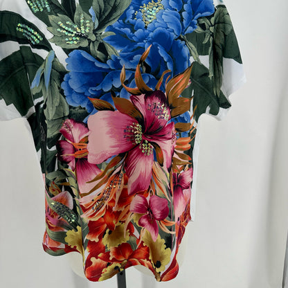 Size 3 CHICO'S FLOWERS Shirt
