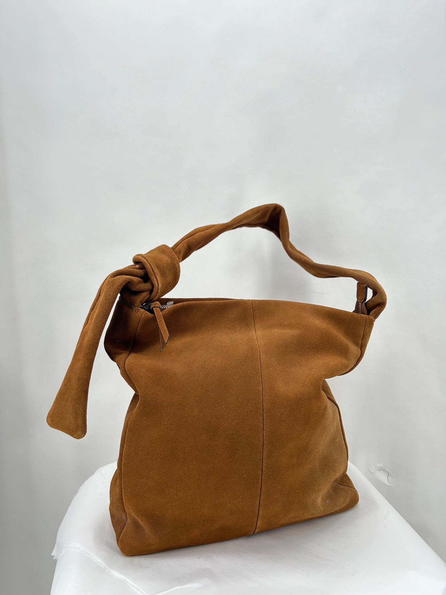 REDDISH BROWN J JILL SUEDE Shoulder Bag