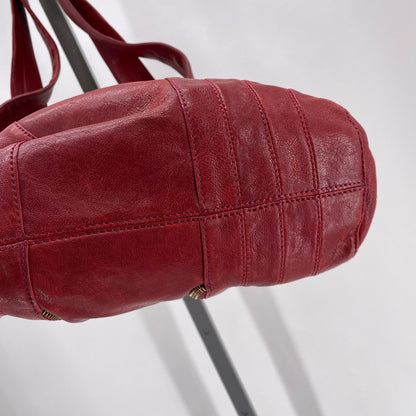 Red KOOBA Leather Shoulder Bag