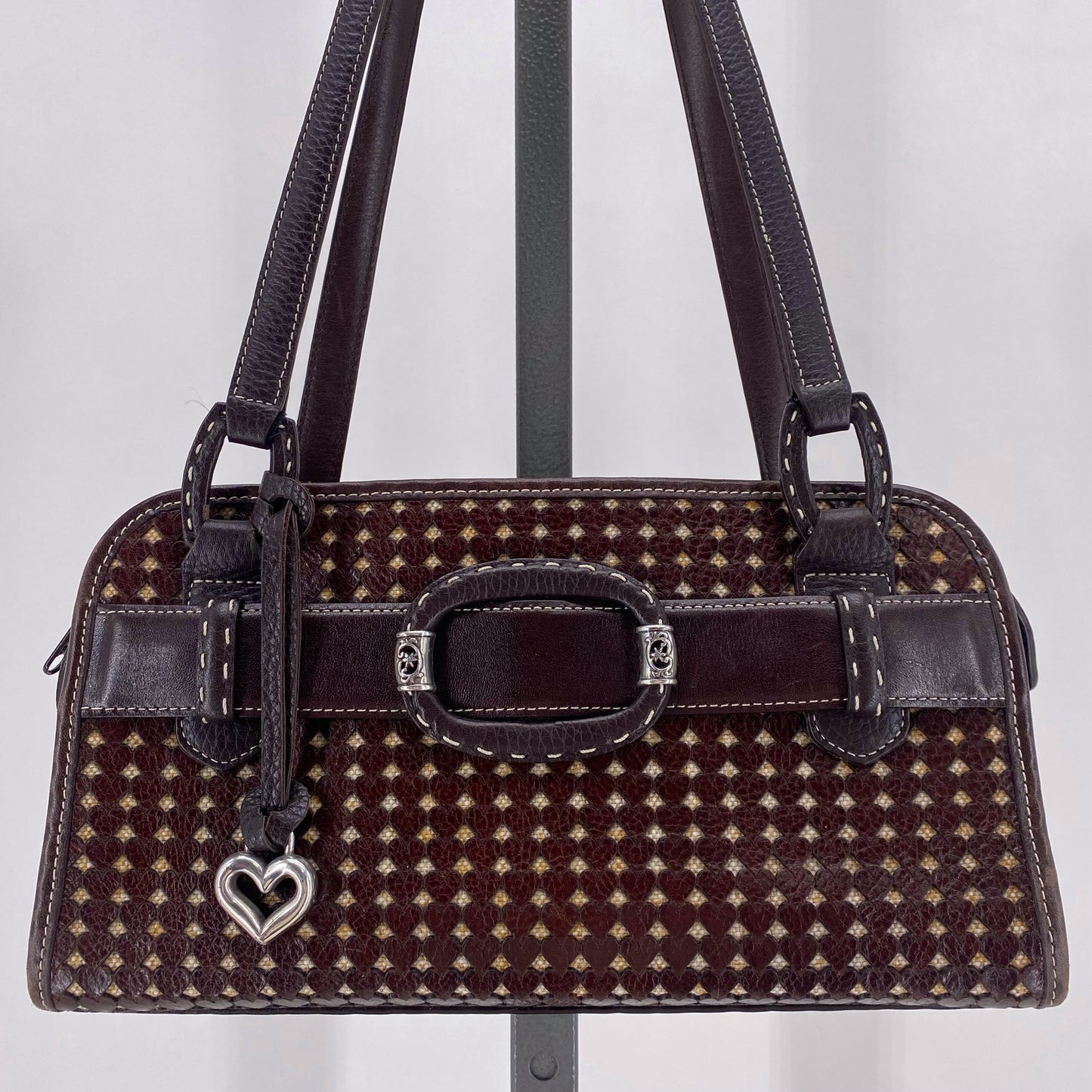 BROWN BRIGHTON Leather Shoulder Bag