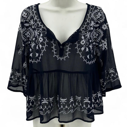 Size S FREE PEOPLE FLOWERS Shirt