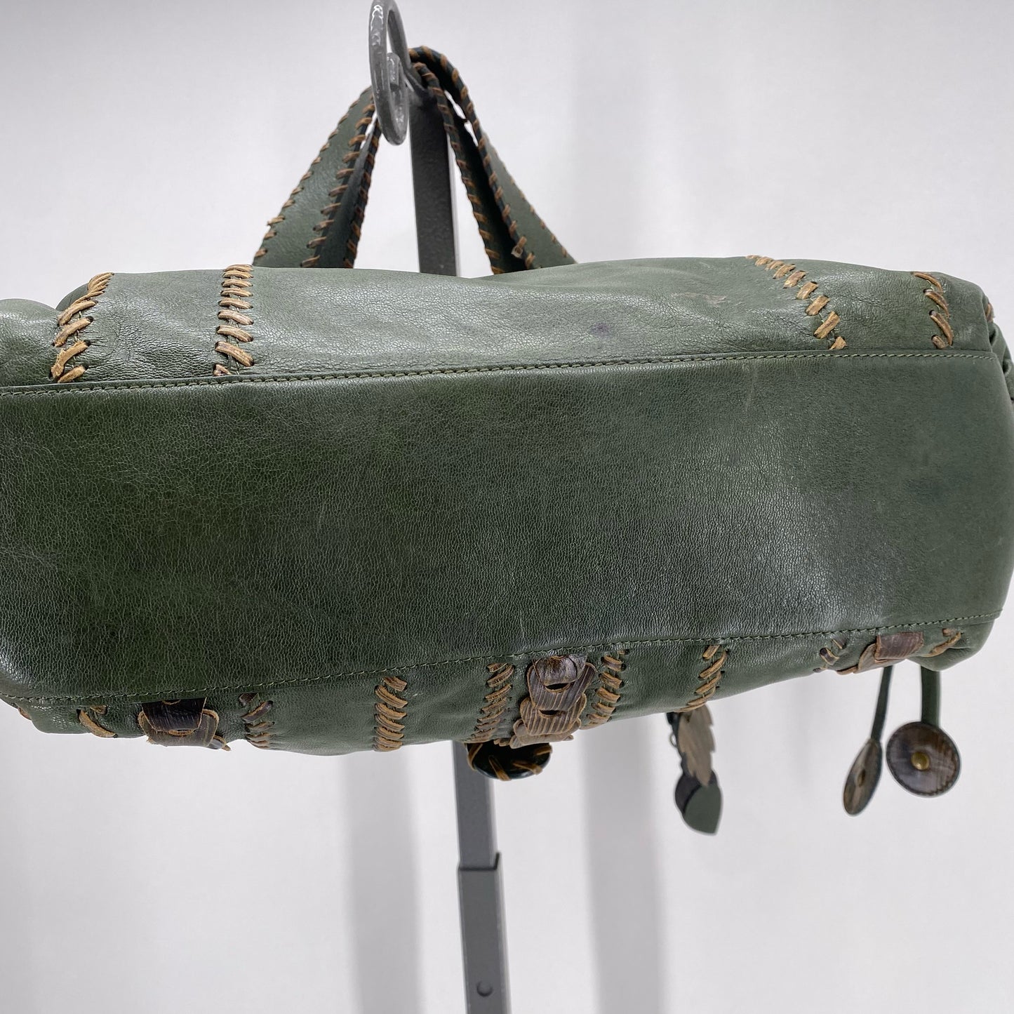 Green ISABELLA FIORE Leather Shoulder Bag