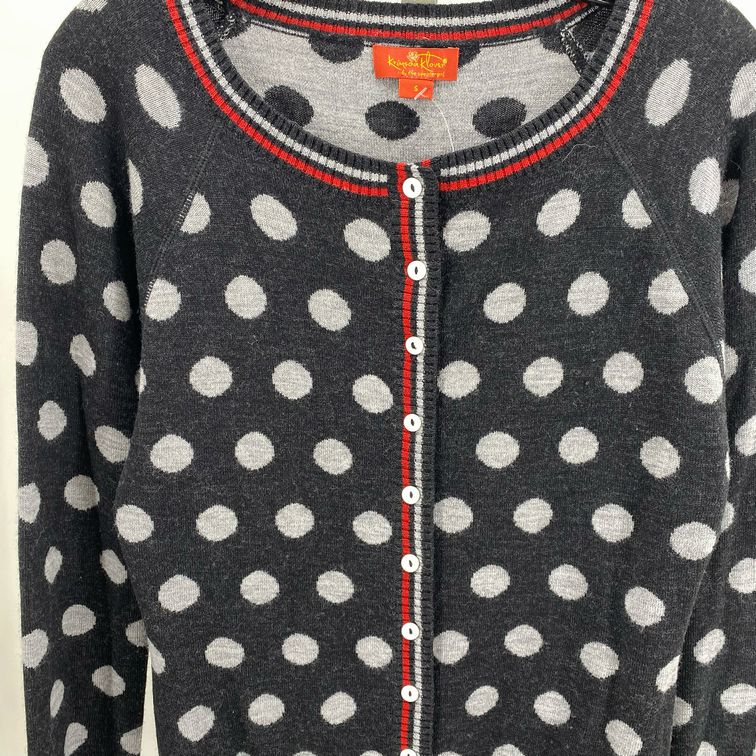 Size S Krimson Klover DOTTED Cardigan