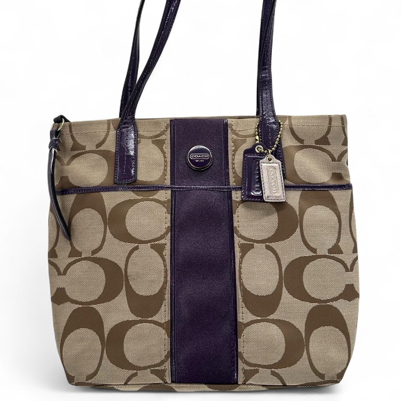 Tan COACH Tote