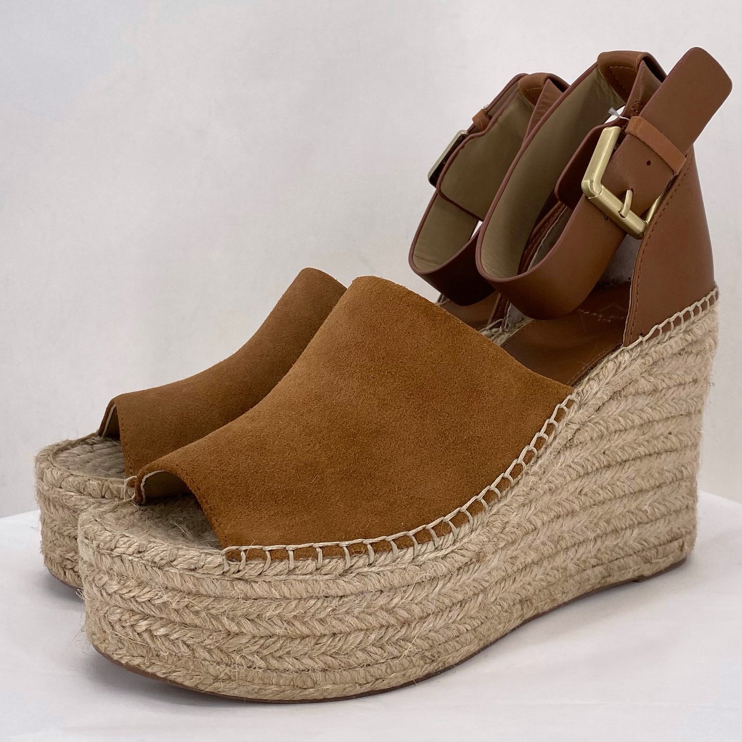 BROWN W Shoe Size 8 MARC FISHER Wedge