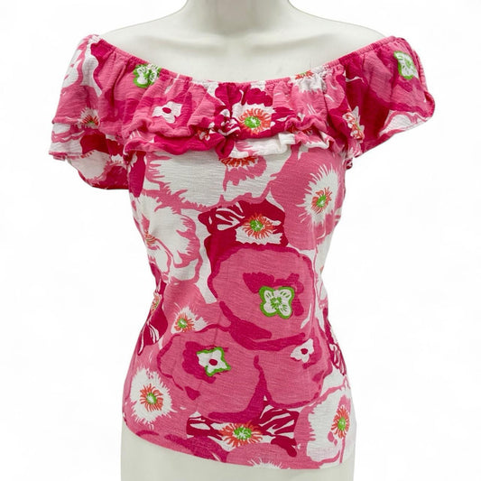 Size L LILLY PULITZER FLOWERS Shirt