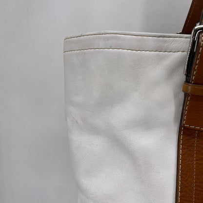 White COACH Leather Tote