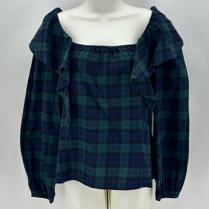 Size S J CREW Plaid Shirt