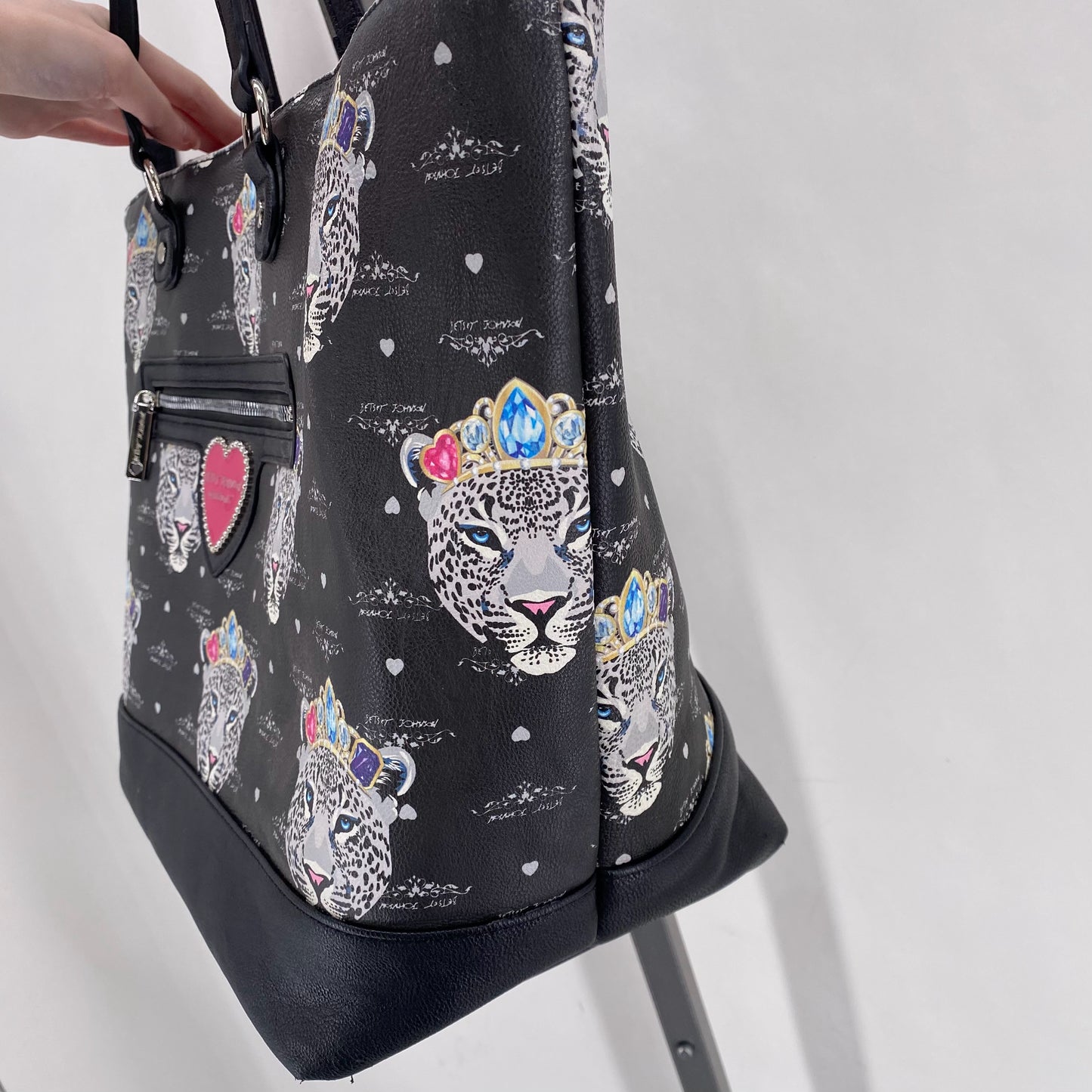 Black Betsy Johnson Tote