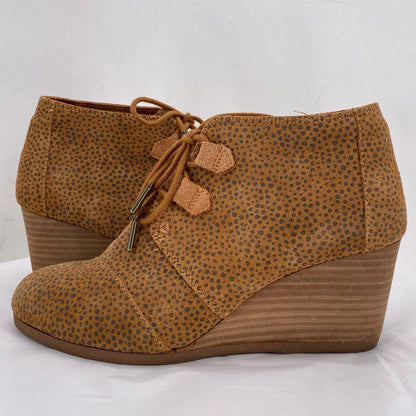 Caramel W Shoe Size 8 TOMS Wedge