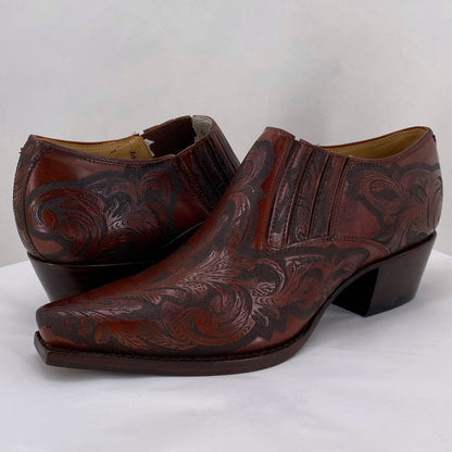 REDDISH BROWN W Shoe Size 7 CHARLIE HORSE shooties/booties