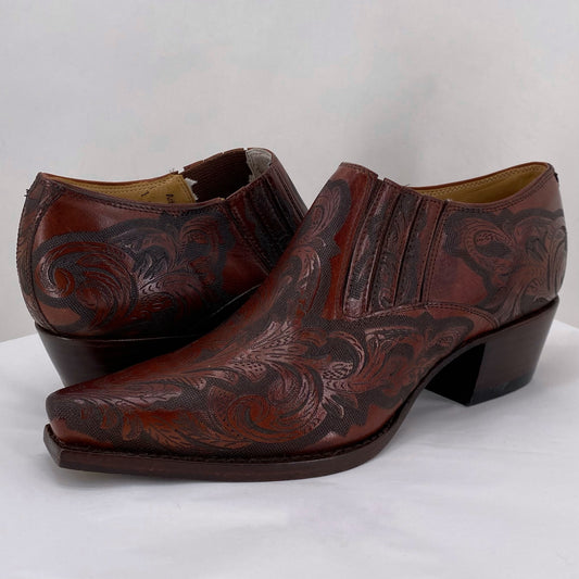 REDDISH BROWN W Shoe Size 7 CHARLIE HORSE shooties/booties