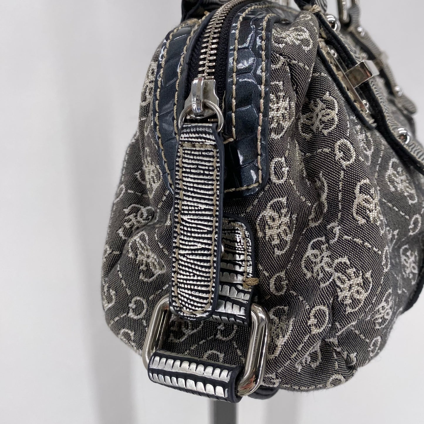 Gray GUESS Shoulder Bag