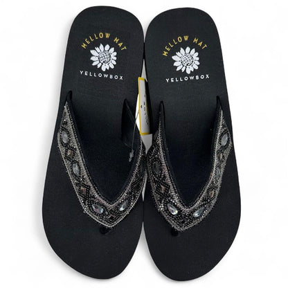 Black W Shoe Size 7 YELLOW BOX Sandals
