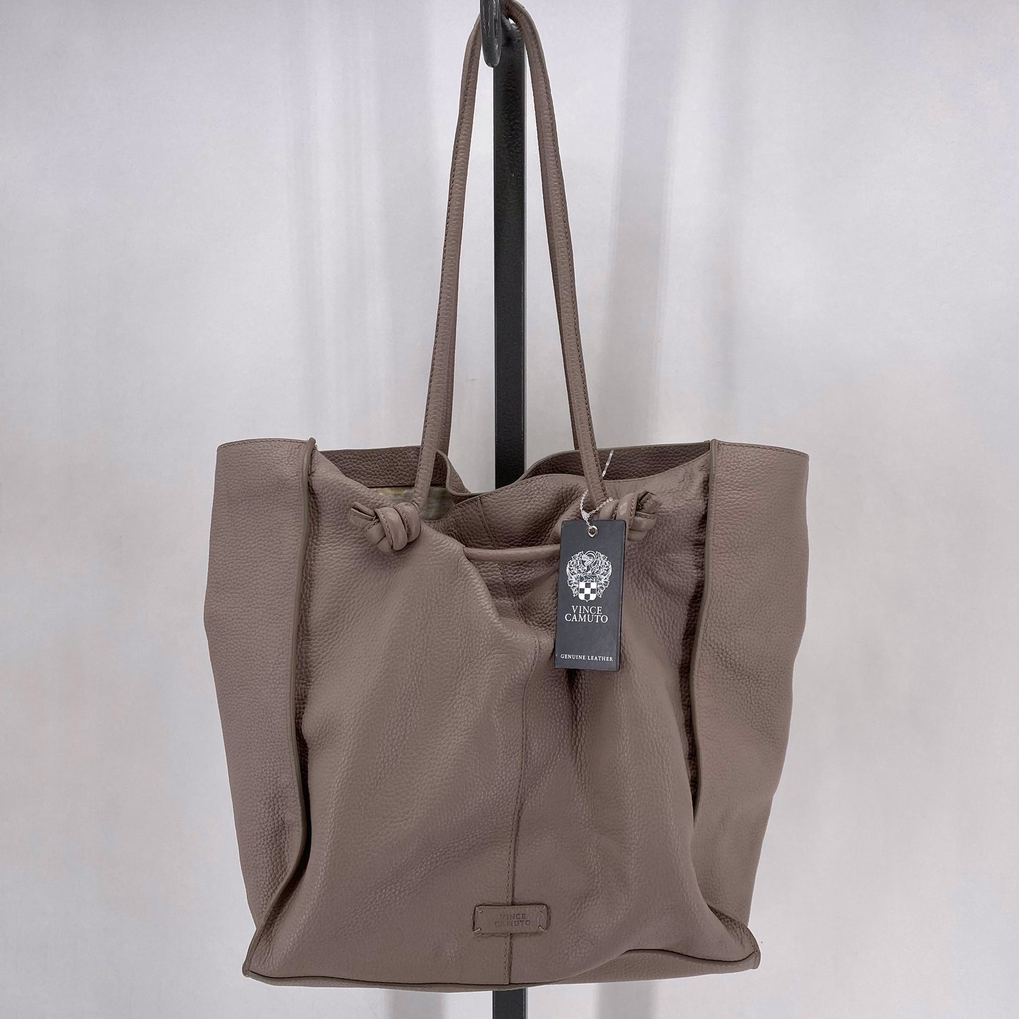 Taupe VINCE CAMUTO Leather Shoulder Bag