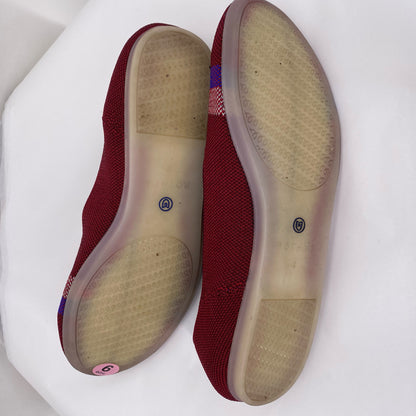 Red W Shoe Size 9 ROTHY'S Flats