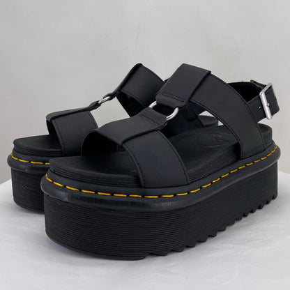 Black W Shoe Size 8 DR. MARTENS Sandals
