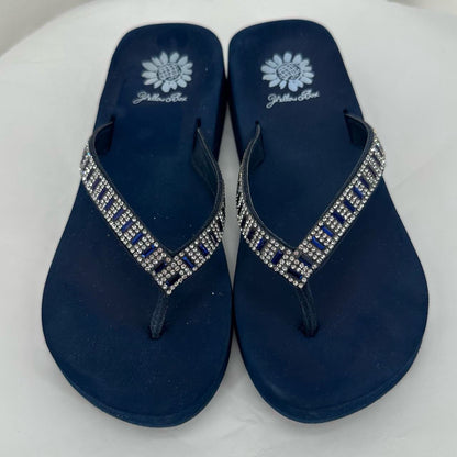 Navy W Shoe Size 6 YELLOW BOX Sandals